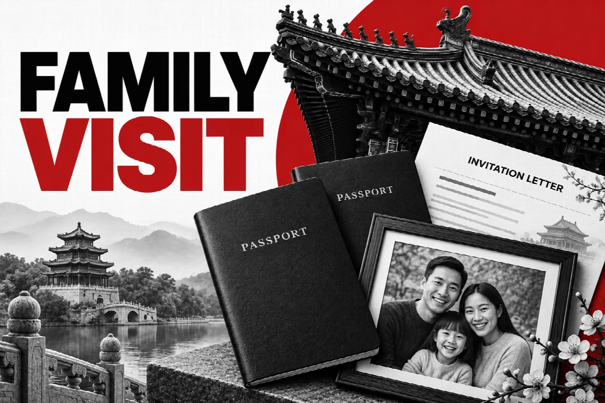 Passports and family photograph beside invitation documents