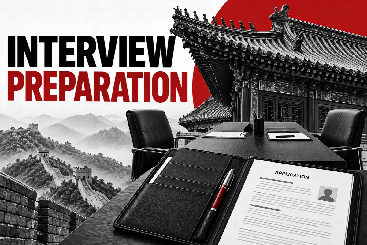 Document portfolio and consultation setting for visa interview preparation